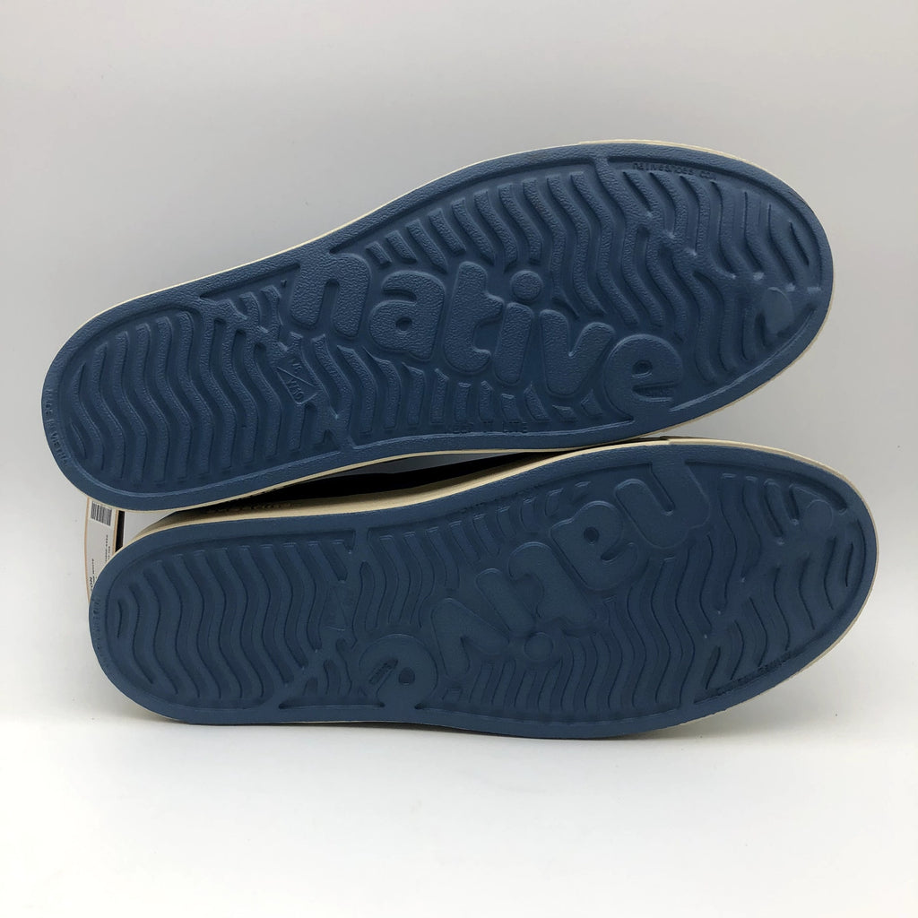 Native Unisex Jefferson Slip On Size Mens 8 Womens 10 Oasis Blue Bone White NIB