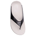 Spenco Women Fusion 2 Pearl Sandals Size 9 White Black Slide Flip Flop NWOB