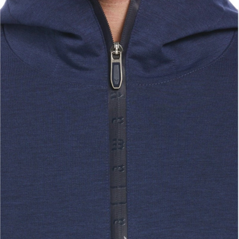 Callaway Mens Aquapel Quarter Zip Golf Hoodie Medium Navy Blue Sweatshirt NWT