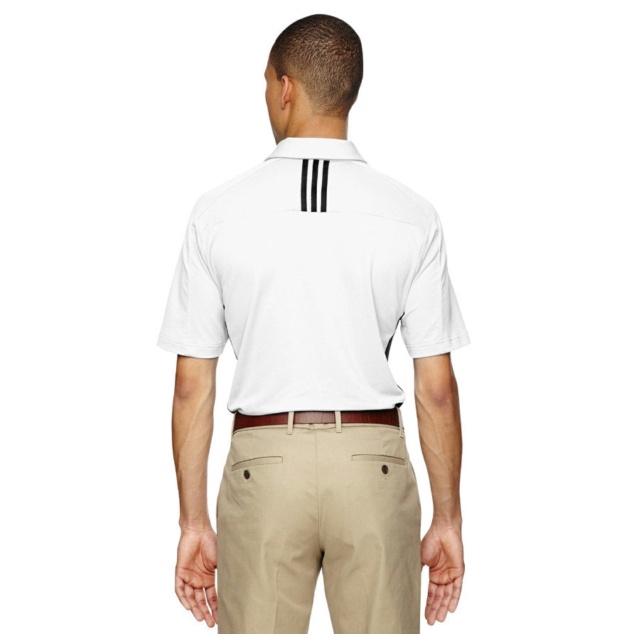 ADIDAS Men's Puremotion Colorblock 3-Stripes Polo Shirt Medium White Black NWT