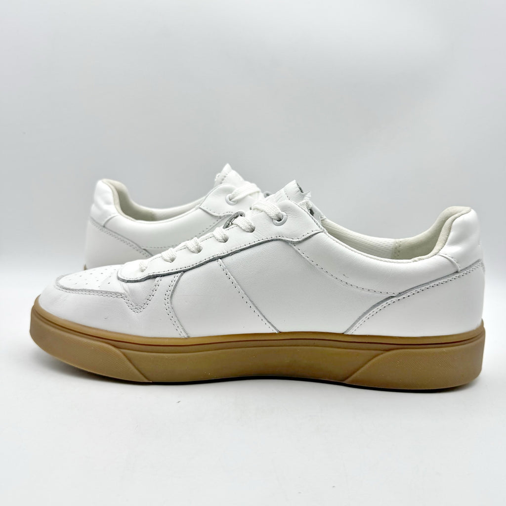 VIONIC Womens Kimmie Casual Court Sneakers Size 9.5 Wide White Leather NWOB