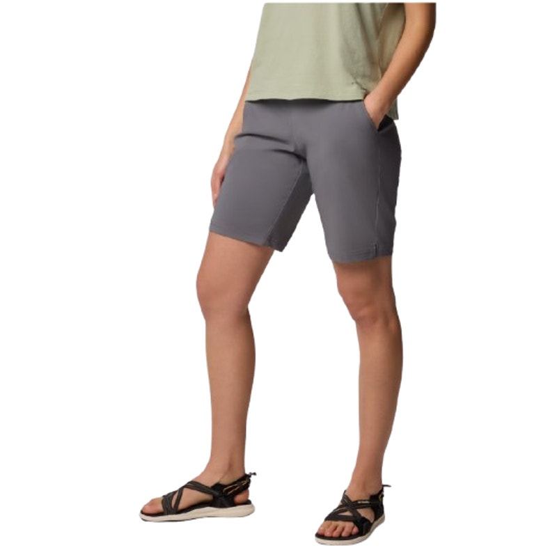 COLUMBIA Women's All Seasons Shorts Small Gray 9" Inseam Omni Shade UPF 50 NWT