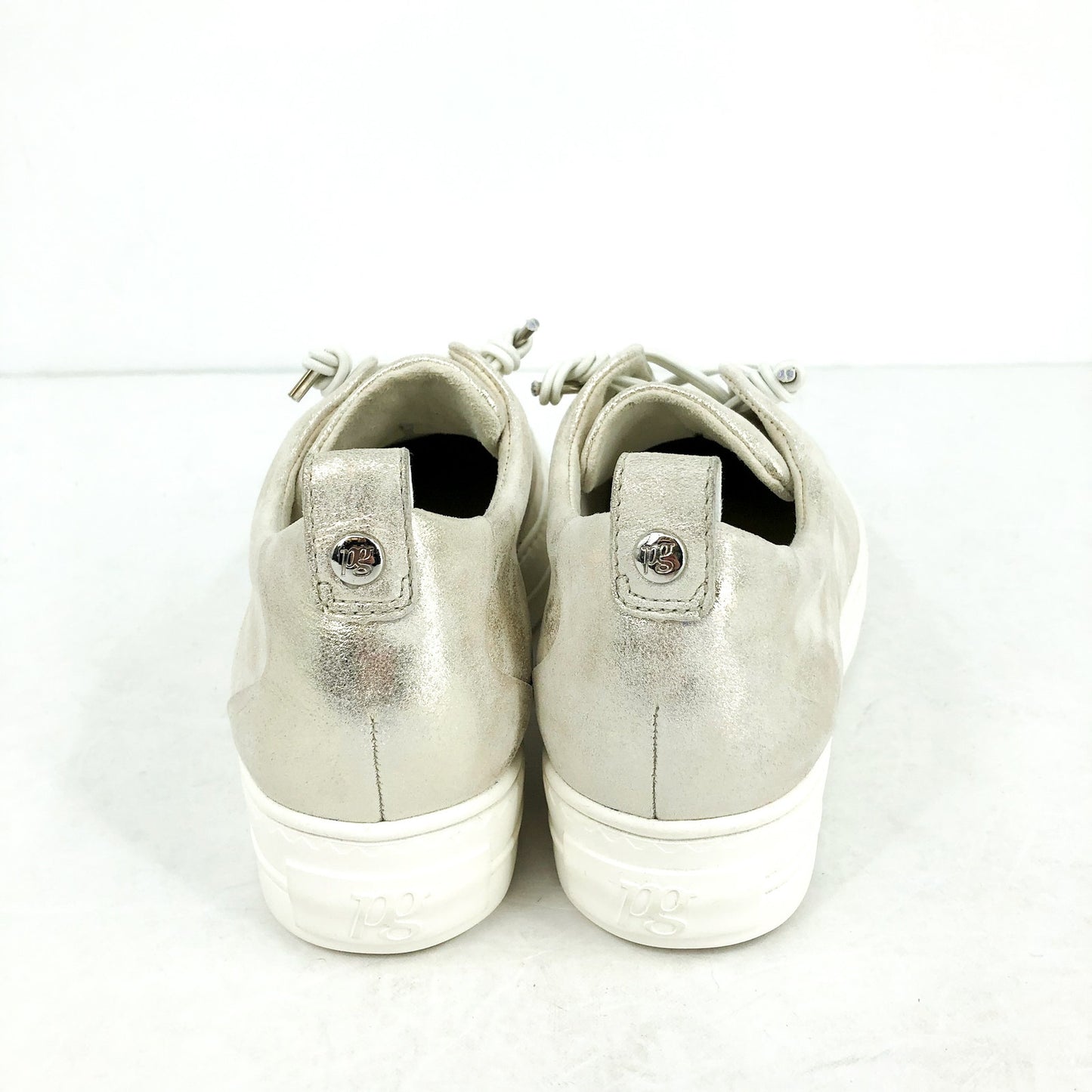 Paul Green Women Super Soft Faye Sneaker US 7.5 EU 37 Metallic Gold Leather NWOB