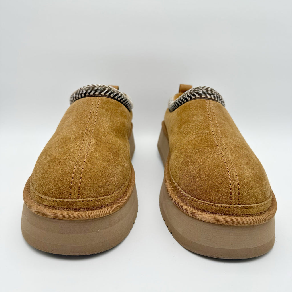 Koolaburra by UGG Womens Burree Platform Slippers US 12 Chestnut Brown Suede NIB