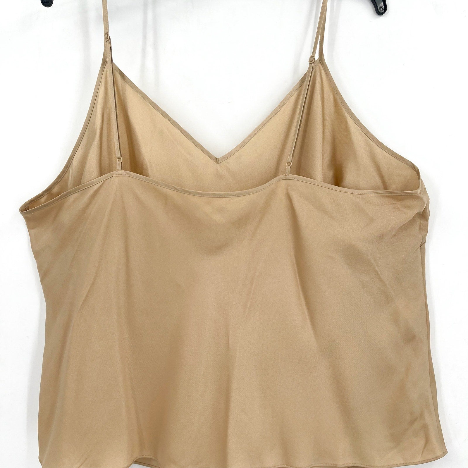 VINCE Women's V-Neck Camisole Top XXXL Beige Nude Champagne NWOT