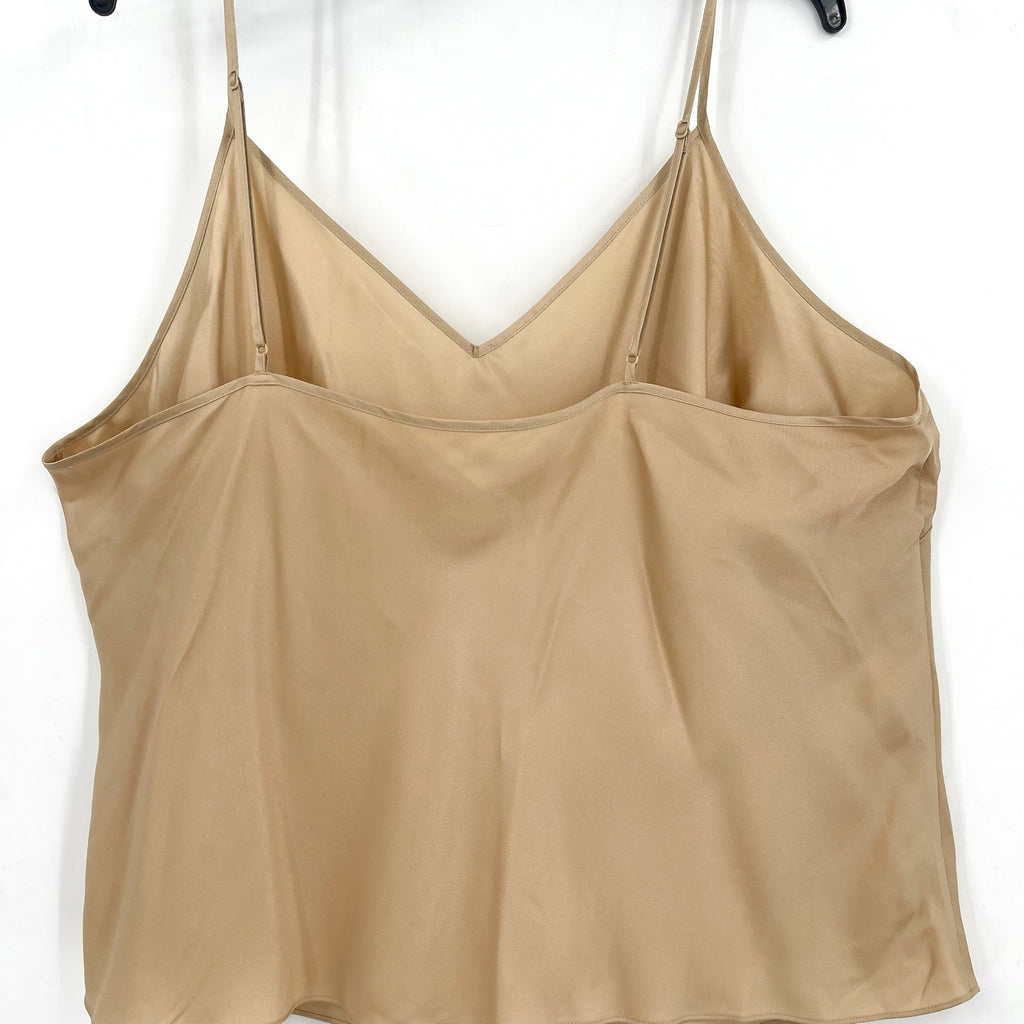 VINCE Women's V-Neck Camisole Top XXXL Beige Nude Champagne NWOT