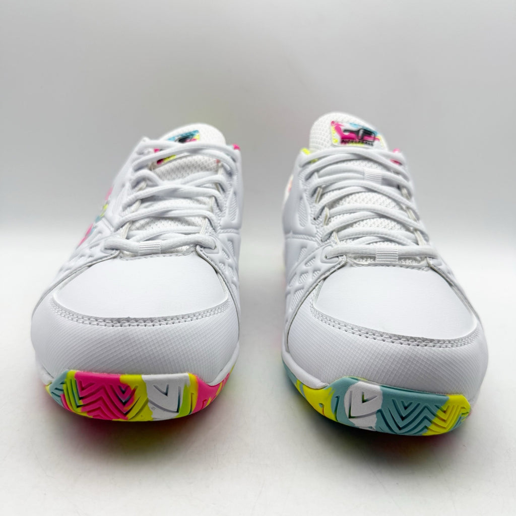 FILA Womens Double Bounce 3 Pickleball Athletic Shoes Size 11 White Neon NWOB