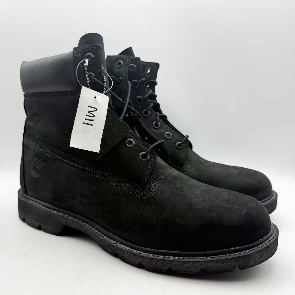 Timberland Mens Classic 6" Boots US 11 M EU 45 Black Nubuck Waterproof NIB