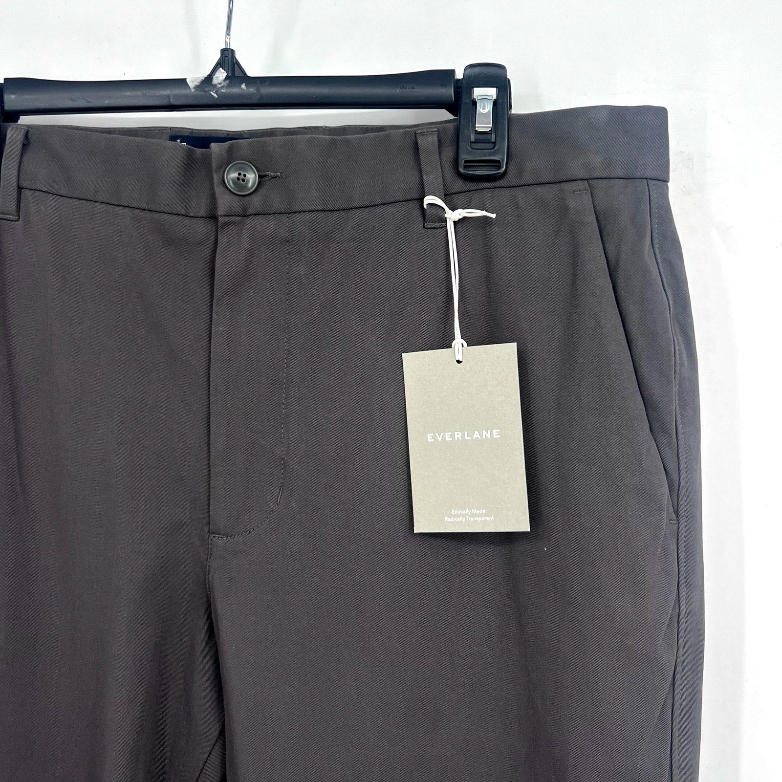 EVERLANE UNIFORM Men's The Performance Chino 36x34 Slate Grey Stretch Pants NWT