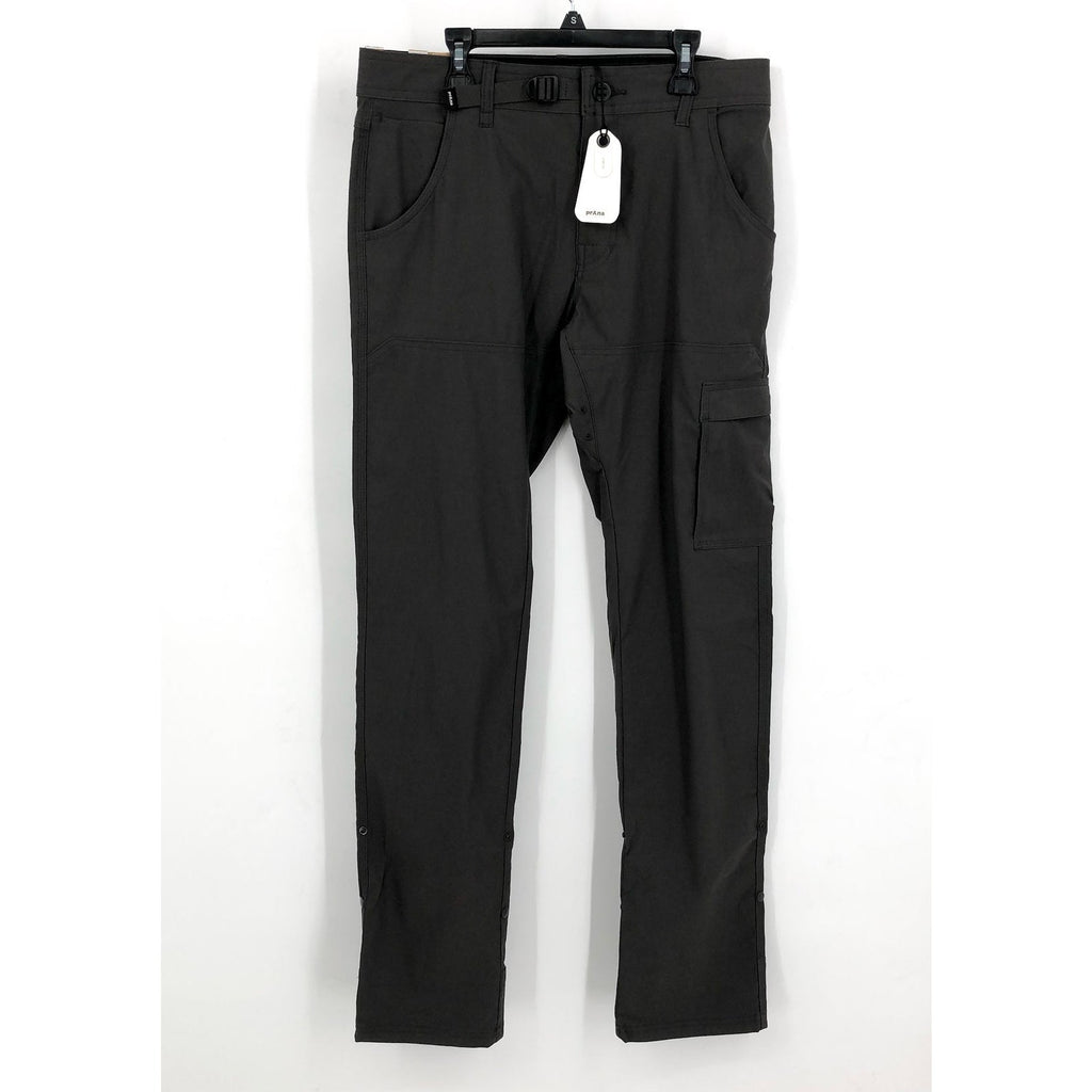 PRANA Men's Stretch Zion Pants II Size 30x34 Gray Slim Fit Water Repellent NWT