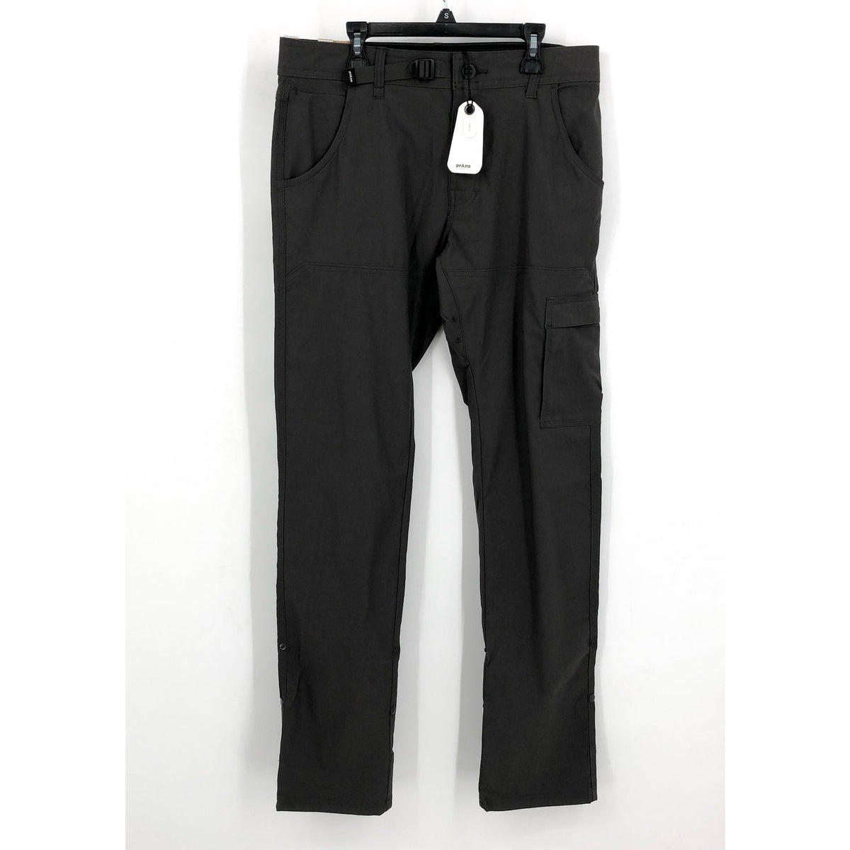 PRANA Men's Stretch Zion Pants II Size 30x34 Gray Slim Fit Water Repellent NWT