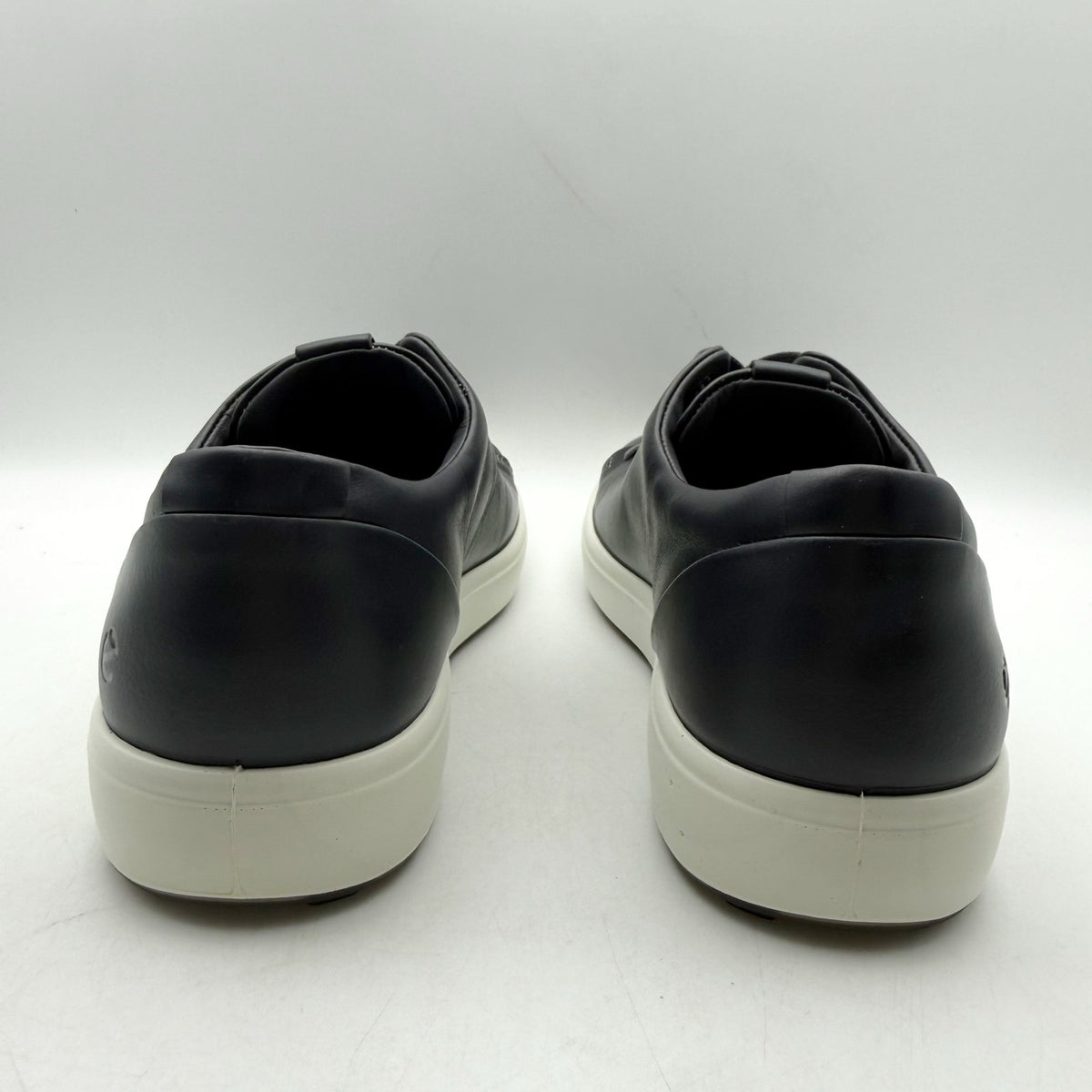 ECCO Mens Soft 7 Premier Sneakers EU 43 US 9-9.5 Black Leather NIB