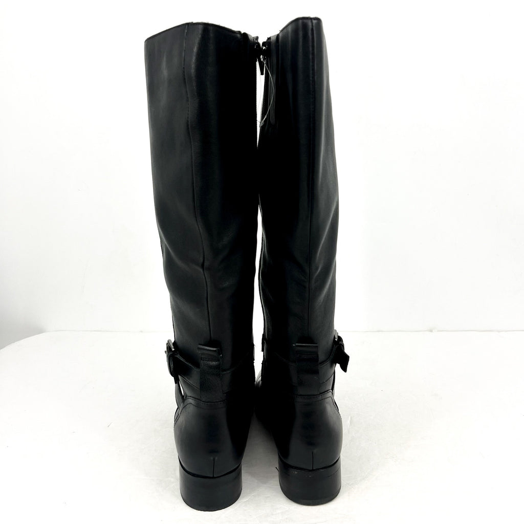 Naturalizer Womens Rena Knee High Boot 8.5M Wide Calf EU 38.5 Black Leather NWOB