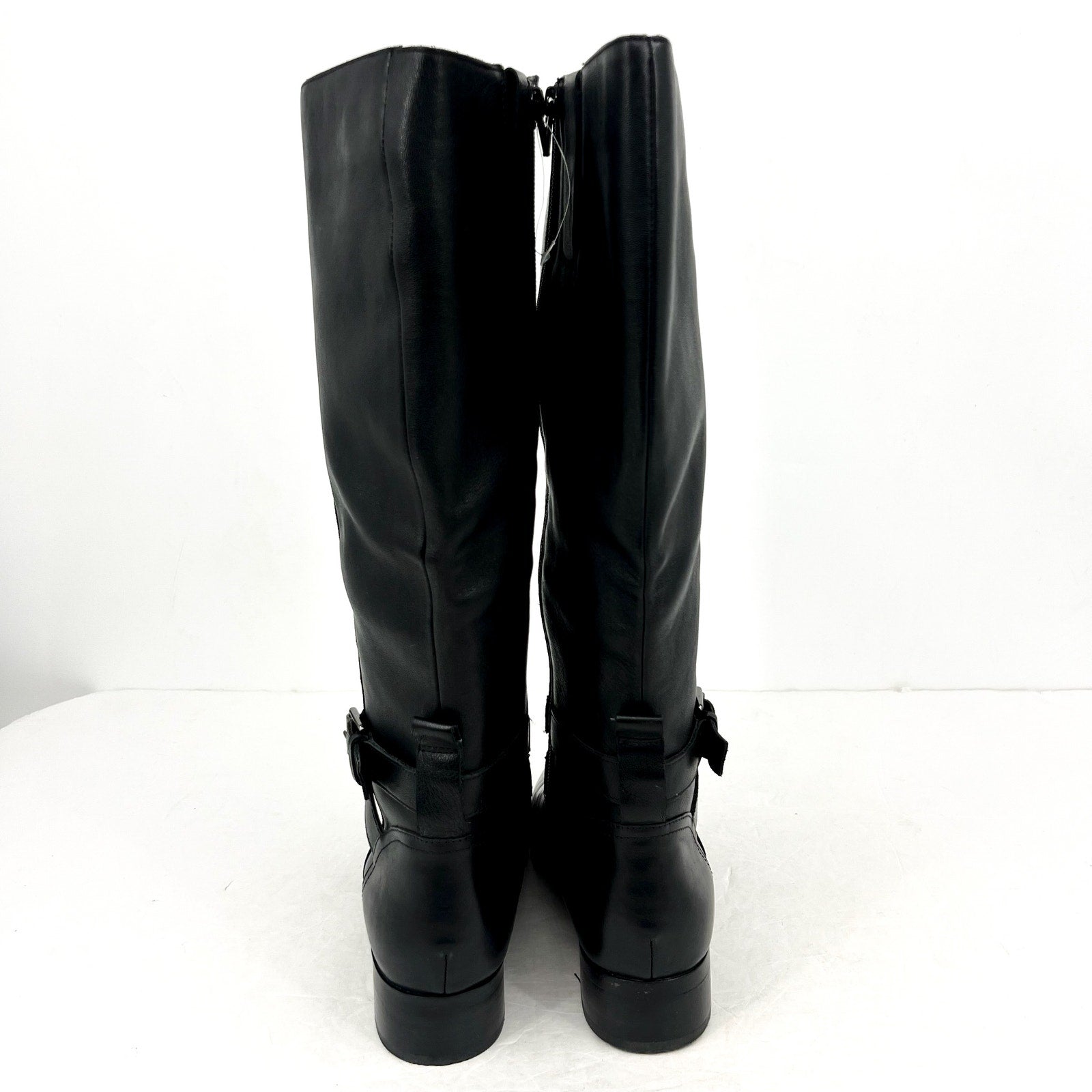 Naturalizer Womens Rena Knee High Boot 8.5M Wide Calf EU 38.5 Black Leather NWOB