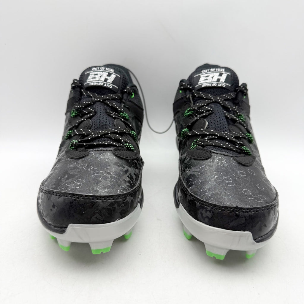 Under Armour Youth Harper 8 TPU Baseball Cleats US 4 Black Green NWOB