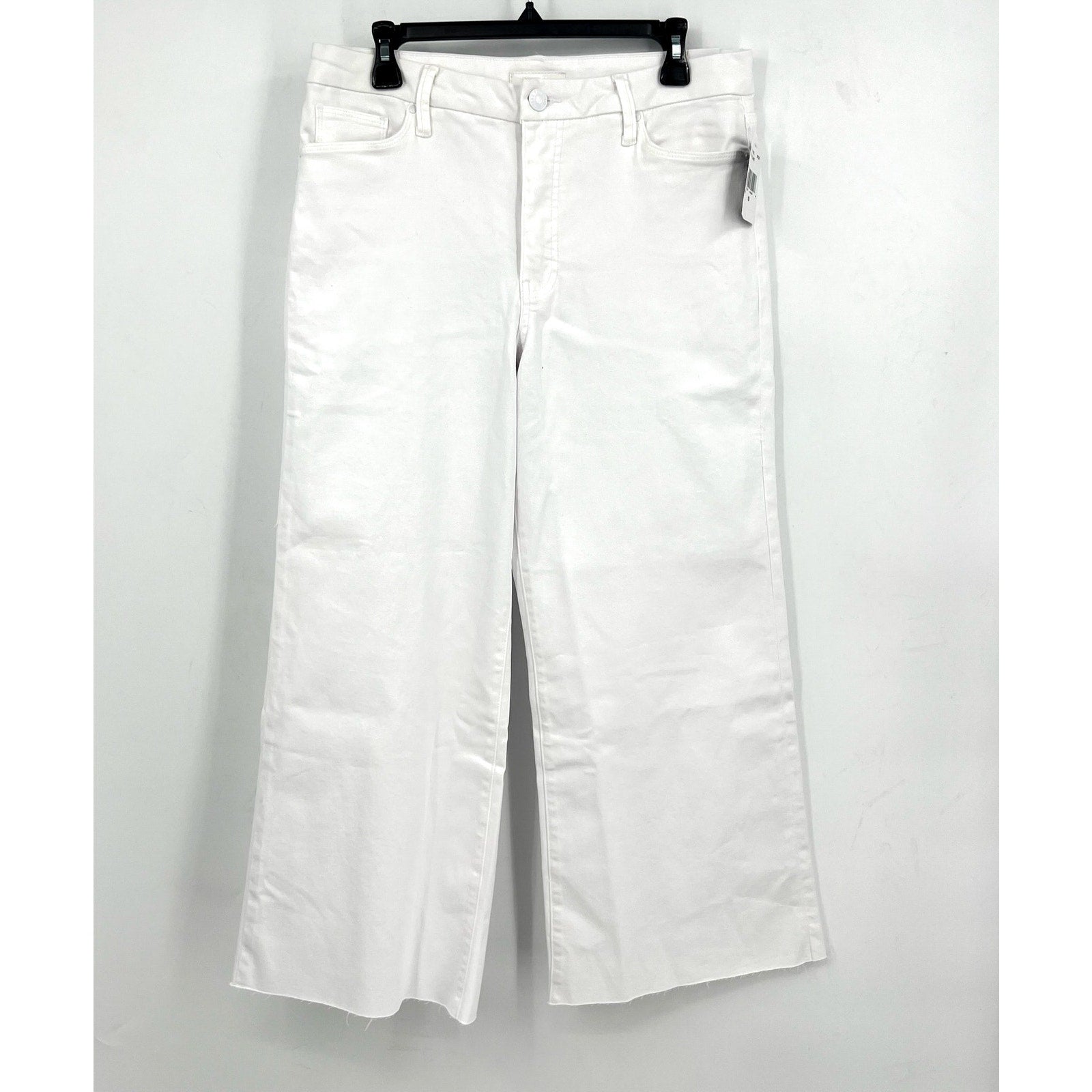KUT FROM THE KLOTH Meg Wide Leg Jeans 8 PETITE Optic White High-Rise Fab AB NWT