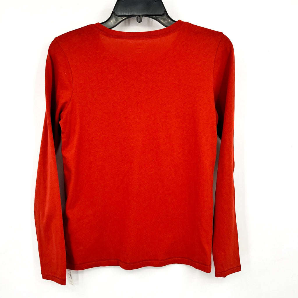 MADEWELL Women's Northside Vintage Long-Sleeve Tee XXS Orange Etruscan Clay NWT
