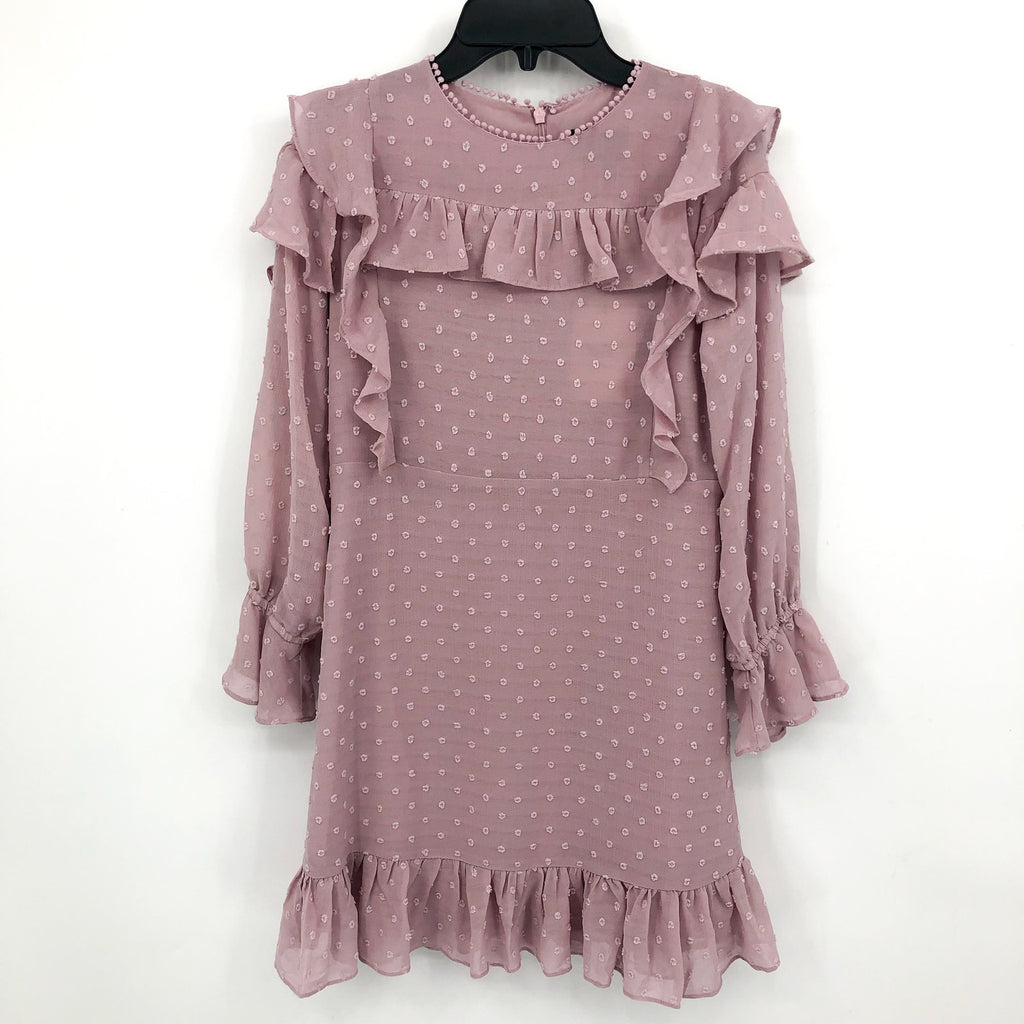 BARDOT JUNIOR Girl's Abbie Ruffle Flare Dress 16 Junior Purple Lilac NWT