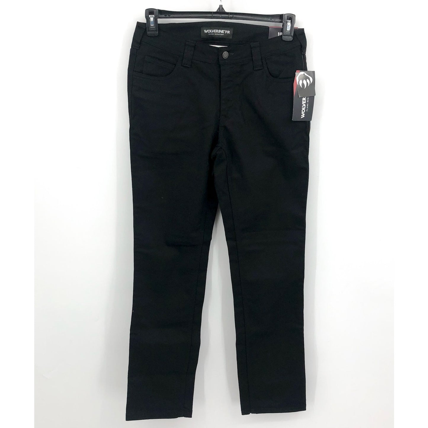 WOLVERINE Women's FR Flame Resistant Straight Jeans Size 14 Black Stretch NWT