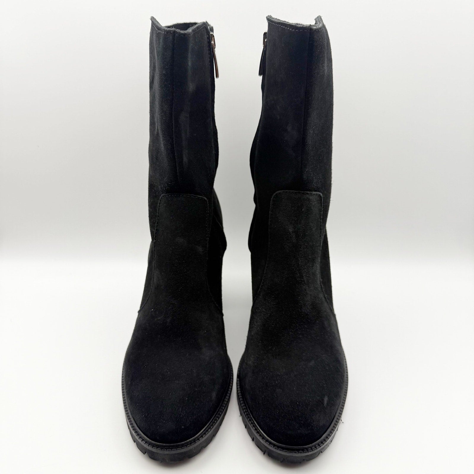 La Canadienne Womens Peppa Ankle Boots US 8 Black Suede NWOB