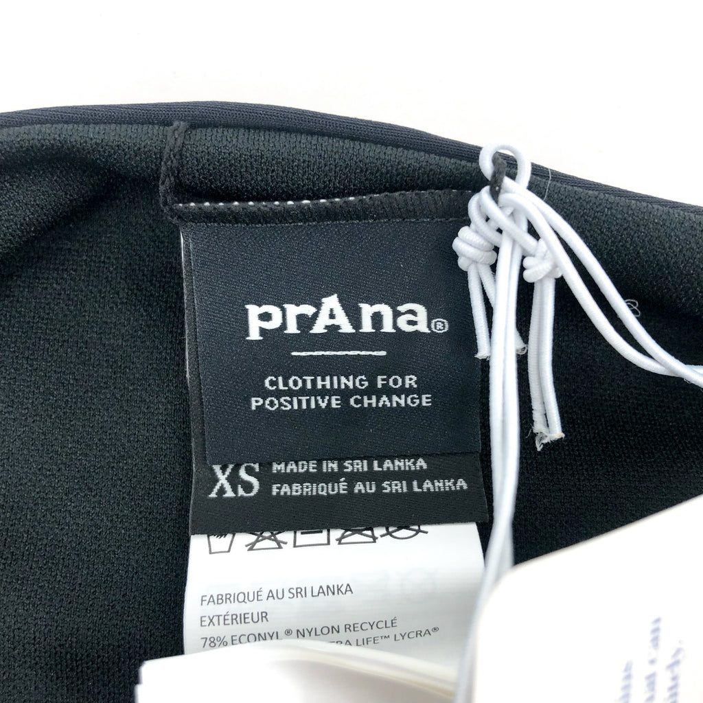PRANA Women's Marta Bikini Bottoms XS Black Hipster UPF 50+ NWT