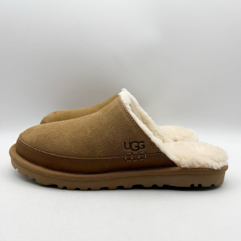Ugg Mens Leisure Nomad Slipper US 9 EU 42 Brown Tan Suede NWOB