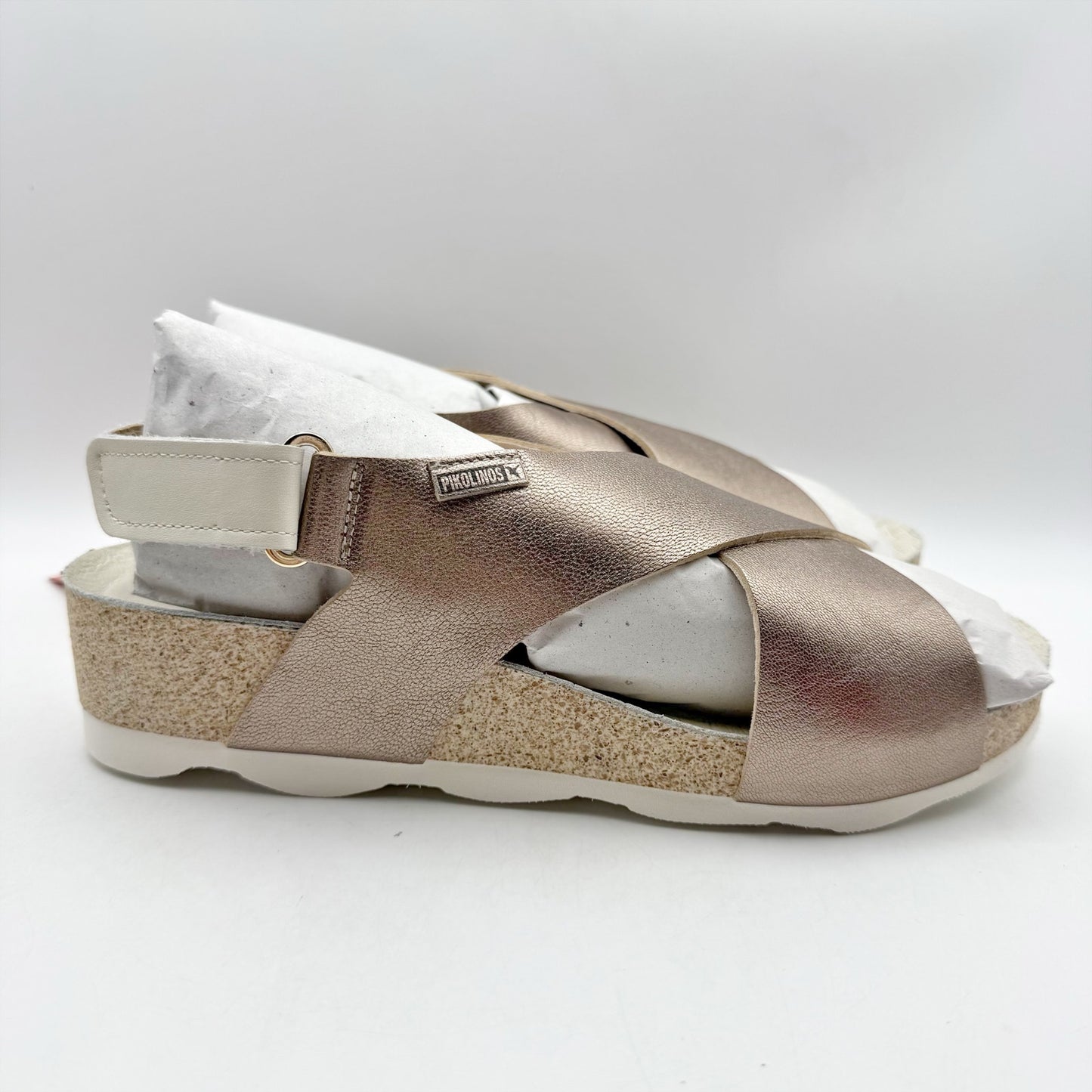 PIKOLINOS Womens Mahon W9E-0912CLC1 Sandals EU 41 US 10.5-11 Beige Leather NIB