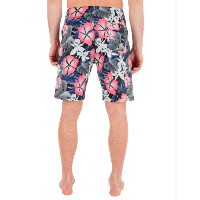 HURLEY Men's Phantom Eco Weekender 20" Board Shorts Size 36 Large Black Pink NWT