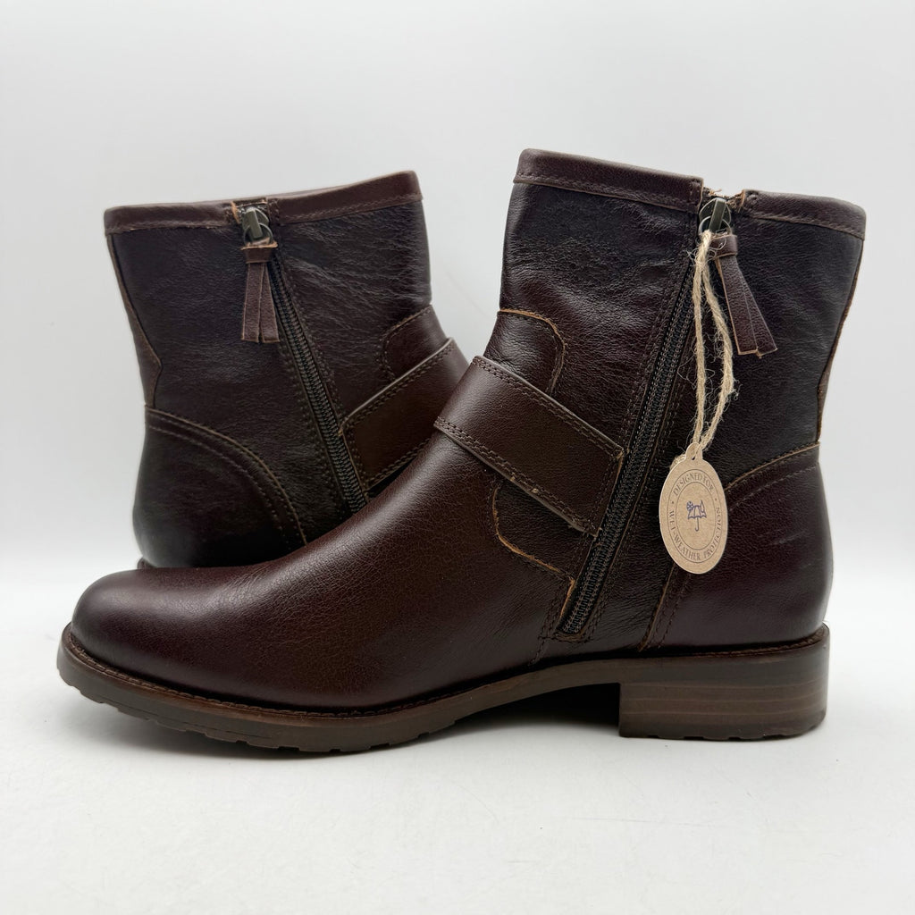 SOFFT Womens Brie Ankle Boots US 9 M Brown Leather Waterproof NWOB