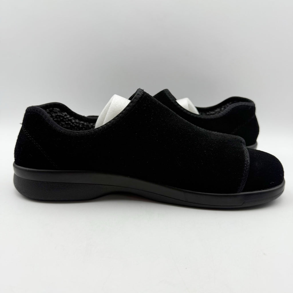 Propet Mens Coleman Slippers Size 9.5 M EU 42.5 Black Suede NIB