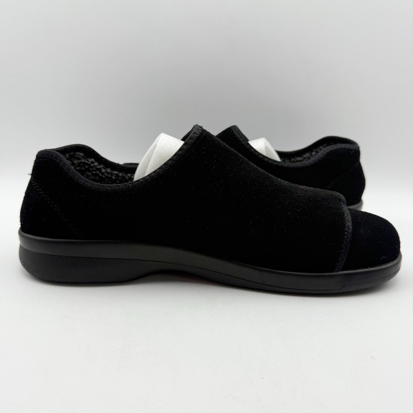 Propet Mens Coleman Slippers Size 9.5 M EU 42.5 Black Suede NIB