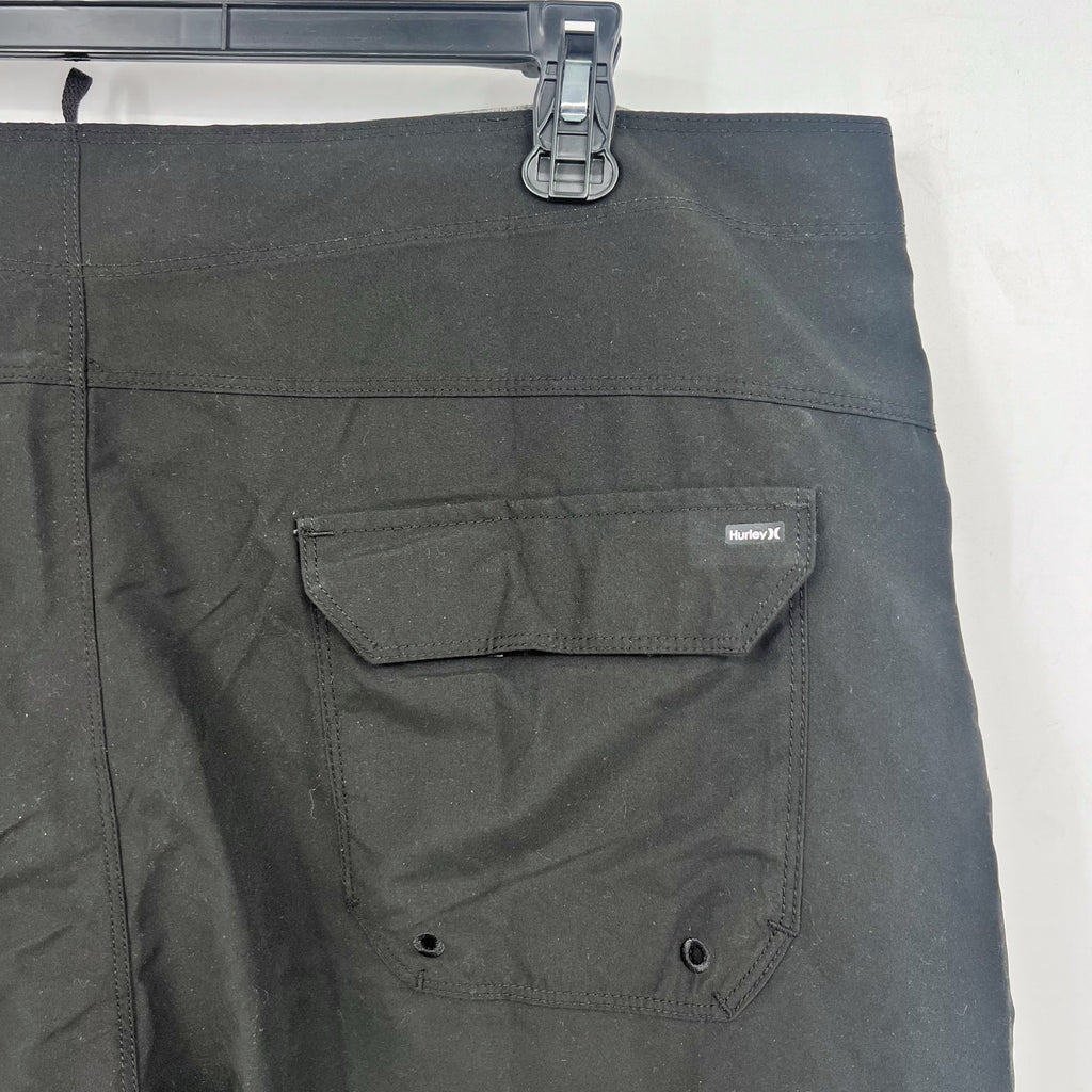 HURLEY Mens One and Only Gradient Board Shorts Size 40 Black Drawstring NWT