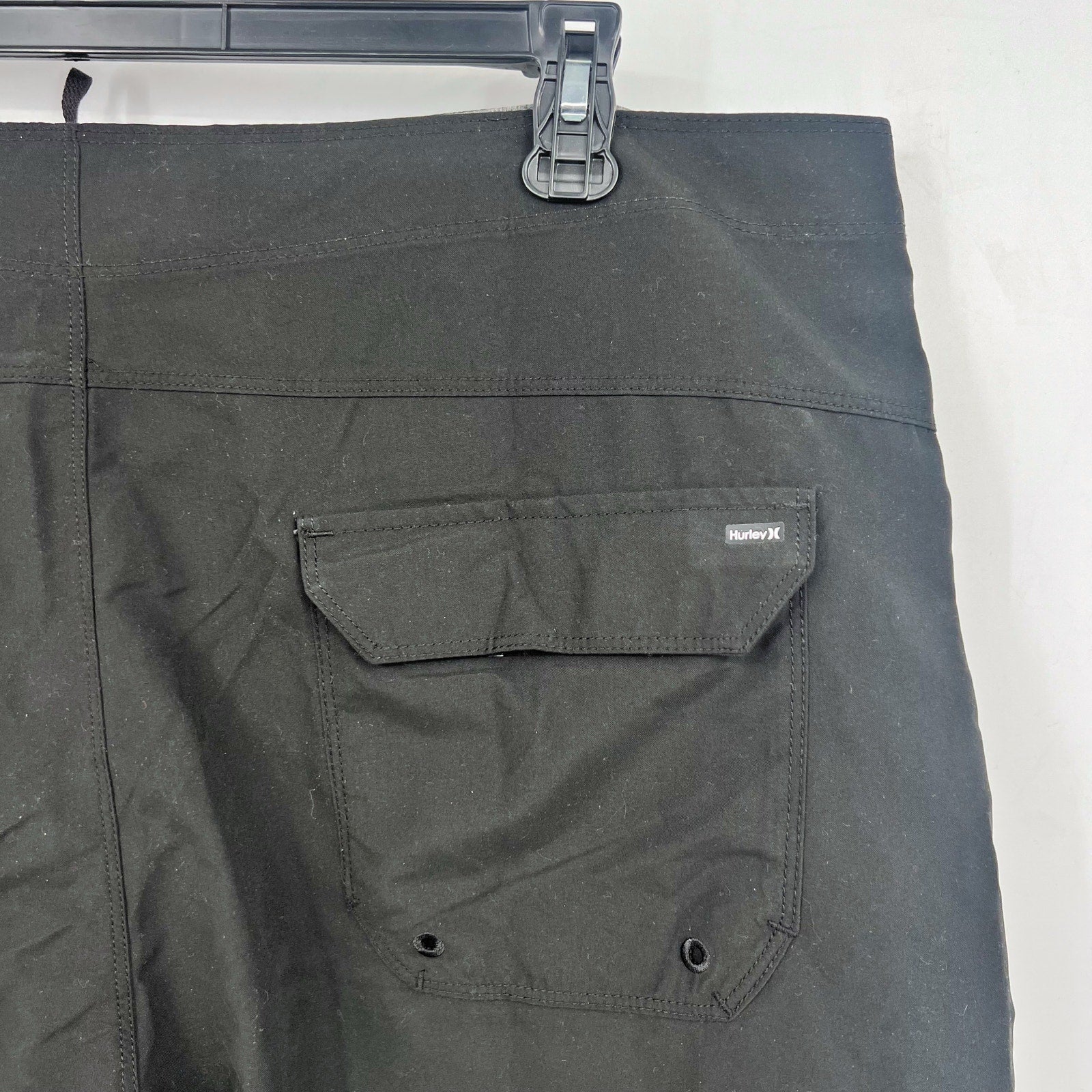 HURLEY Mens One and Only Gradient Board Shorts Size 40 Black Drawstring NWT