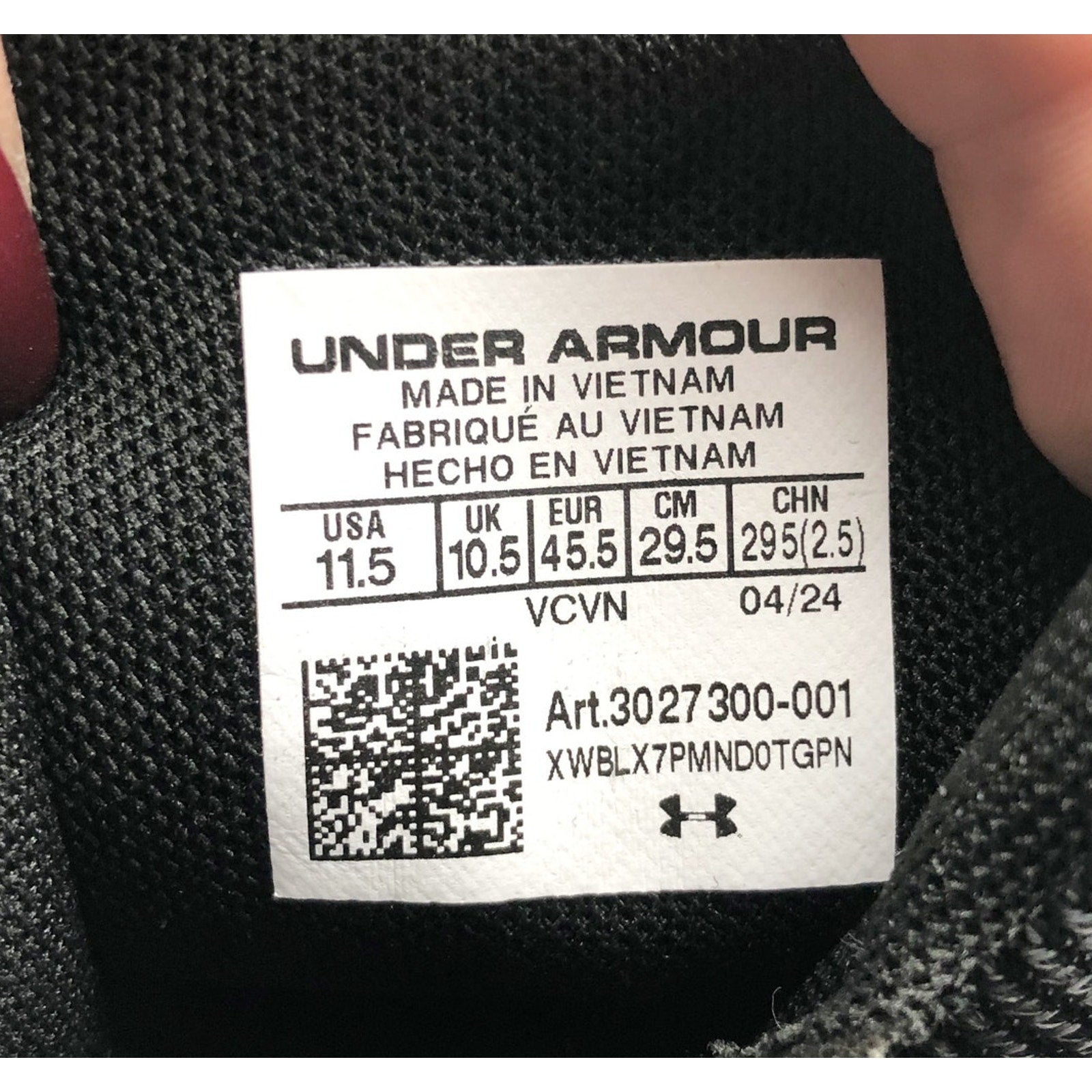 Under Armour Men's 11.5 Highlight Fran RM 2.0 Football Cleats Black White NWOB