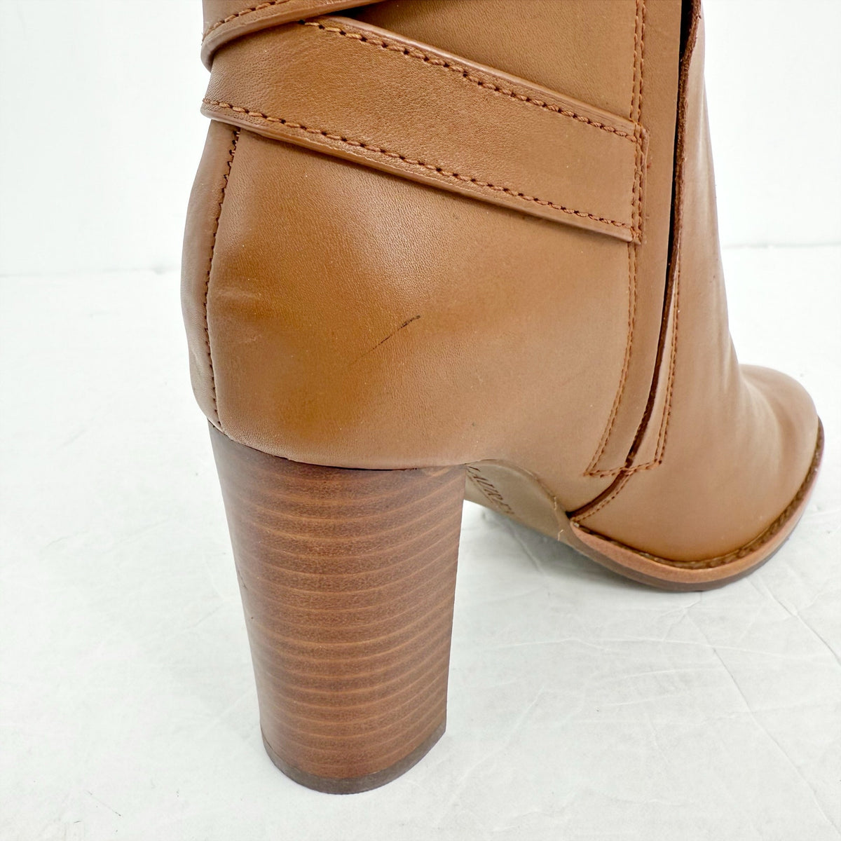 Lauren Ralph Lauren Womens Manchester Knee High Boots Size 5.5 B Tan Leather NIB
