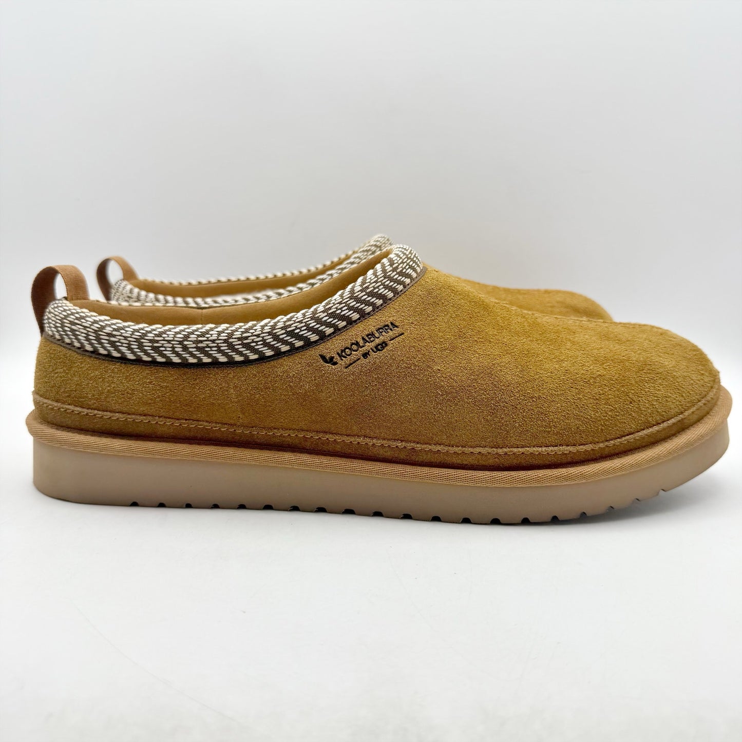 Koolaburra by UGG Mens Burree Slipper US 13 EU 46 Chestnut Brown Suede NIB