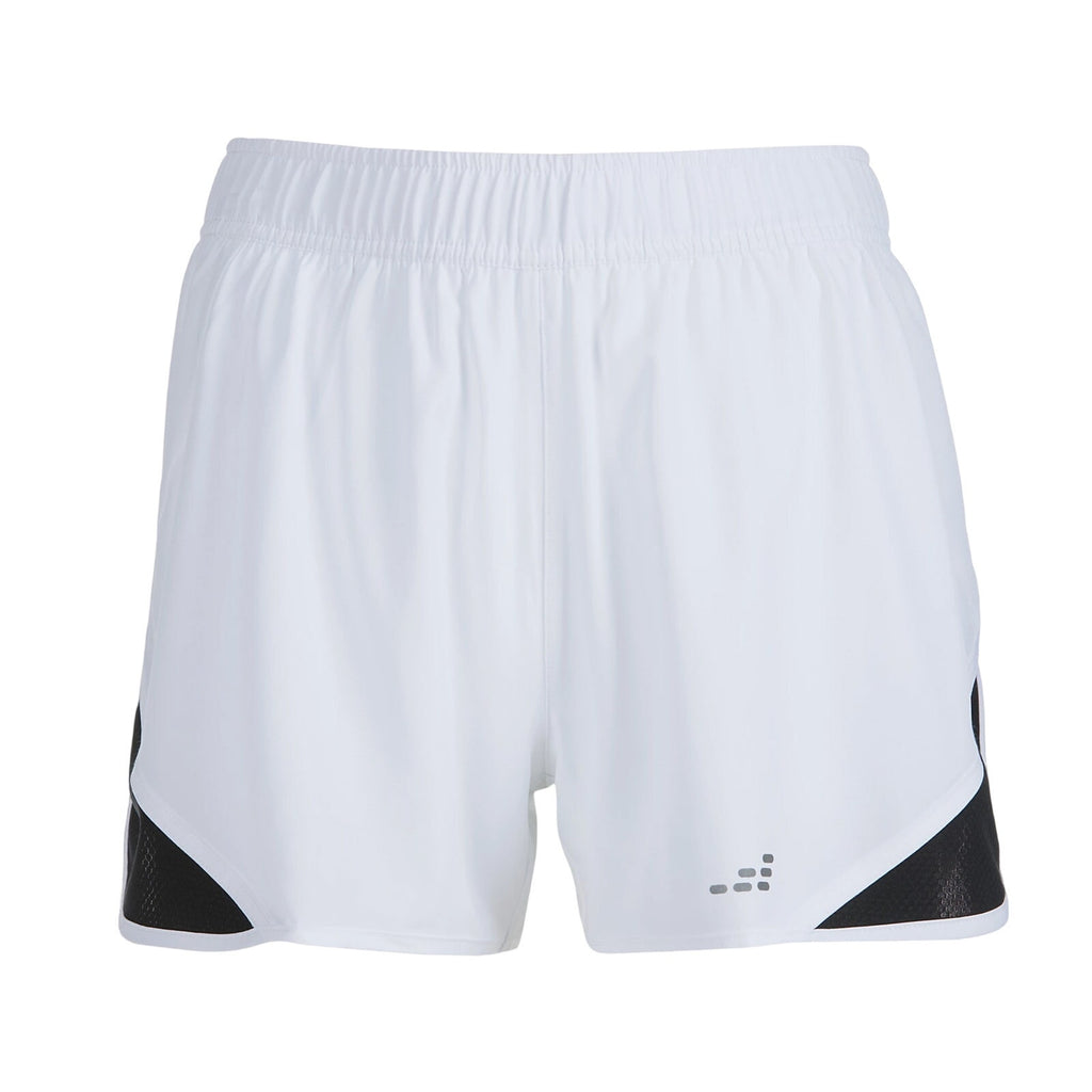 BCG Women's Running Shorts Size Large White Black Mesh NWOT