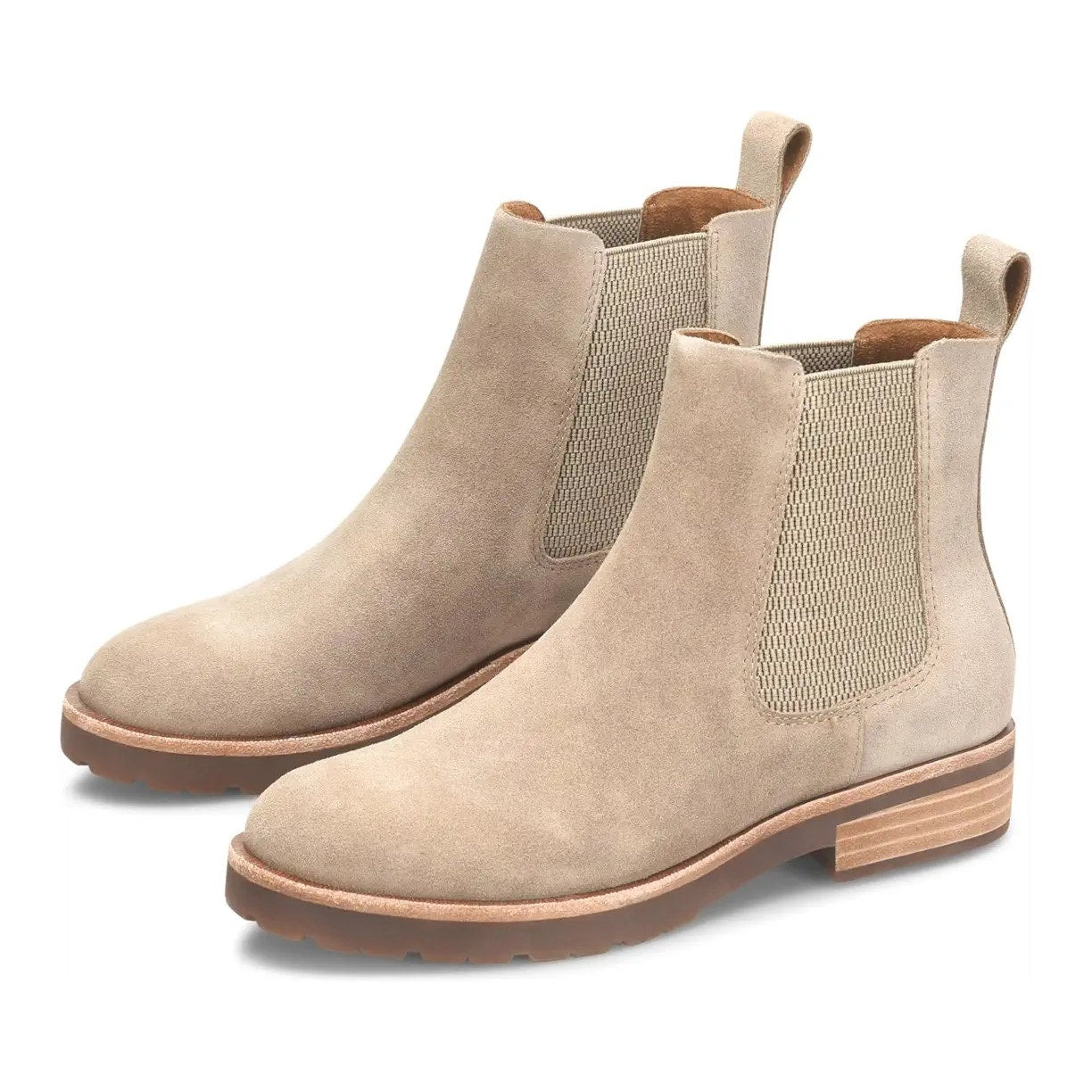 Kork Ease Womens Bristol Chelsea Ankle Boots US 6.5 M Taupe Suede NIB