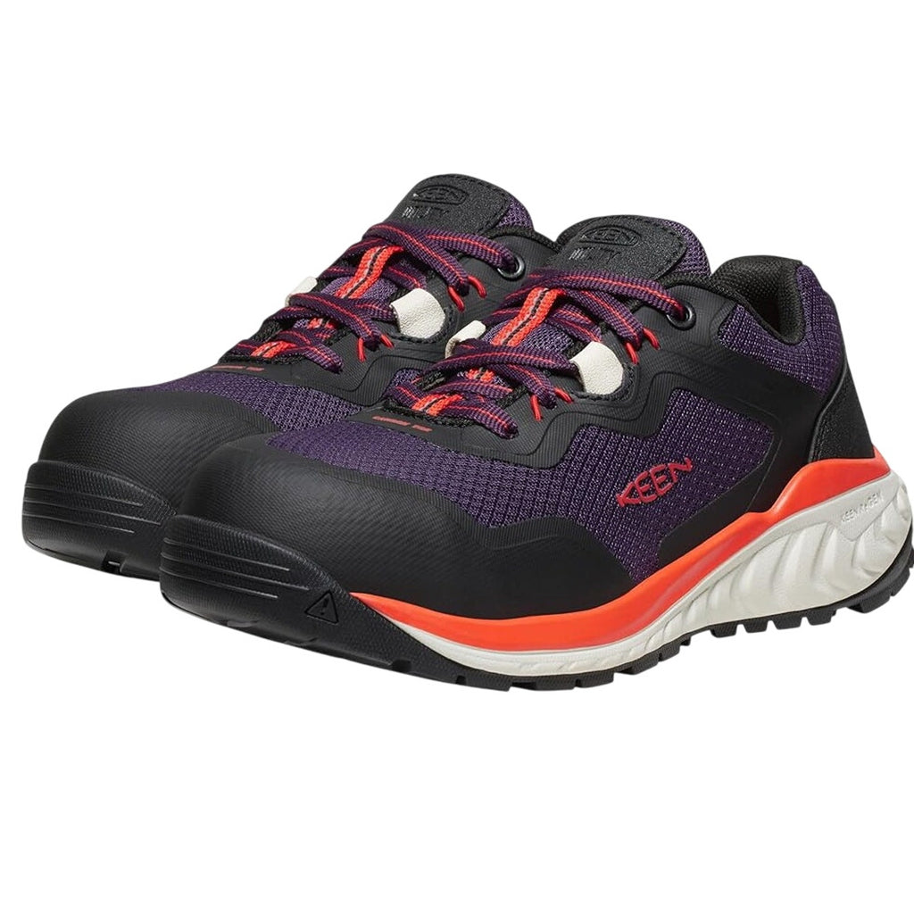 KEEN Womens Utility Tempe Sneakers 9 Wide Purple Comp Toe Slip Resistant NIB