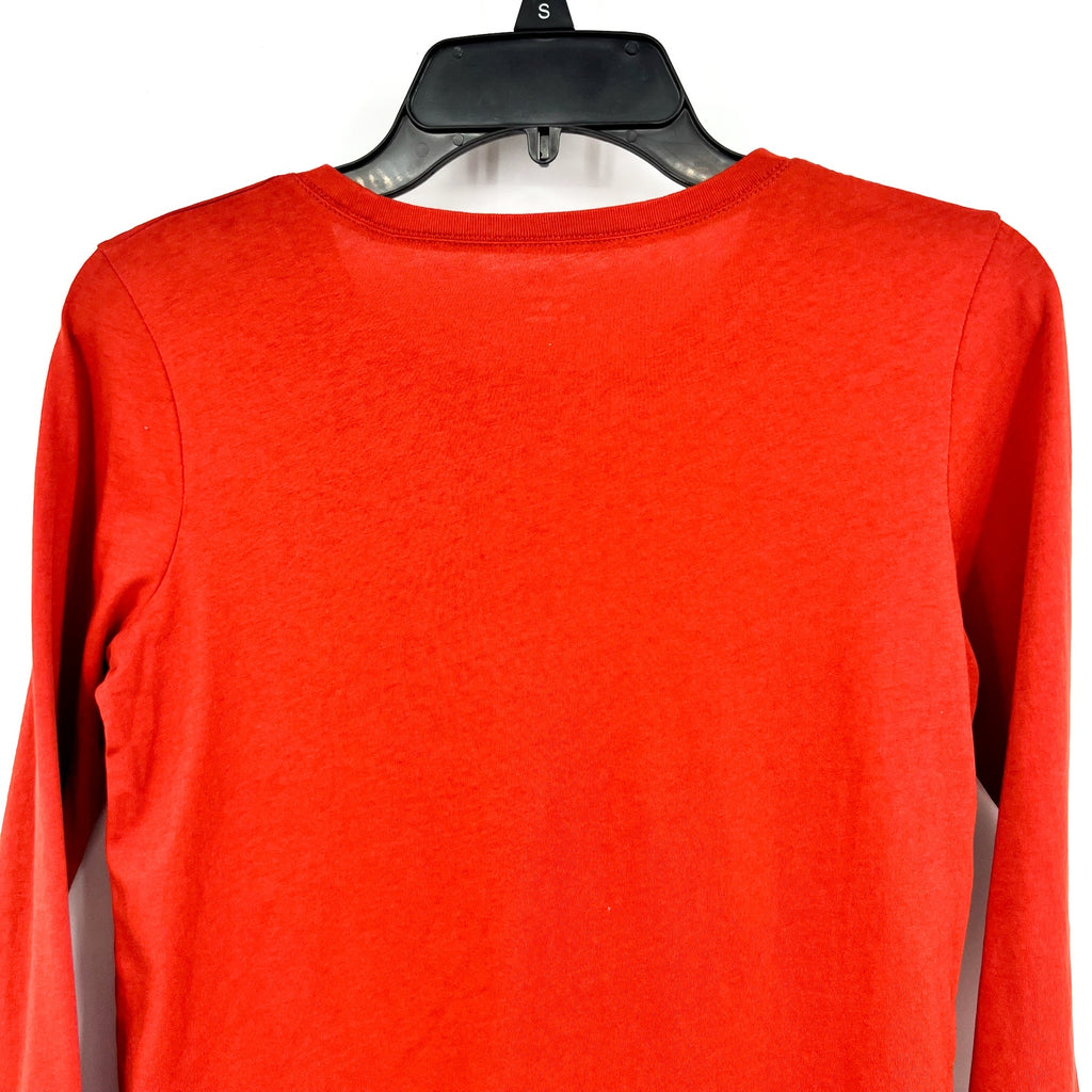 MADEWELL Women's Northside Vintage Long-Sleeve Tee XXS Orange Etruscan Clay NWT