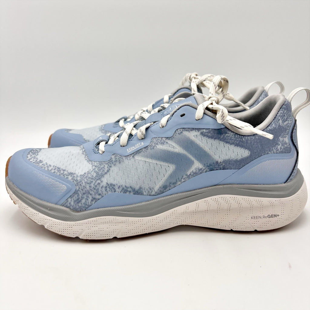 Keen Womens Leiki Hiking Shoes Size 9.5 Blue White Waterproof Sneakers NWOB