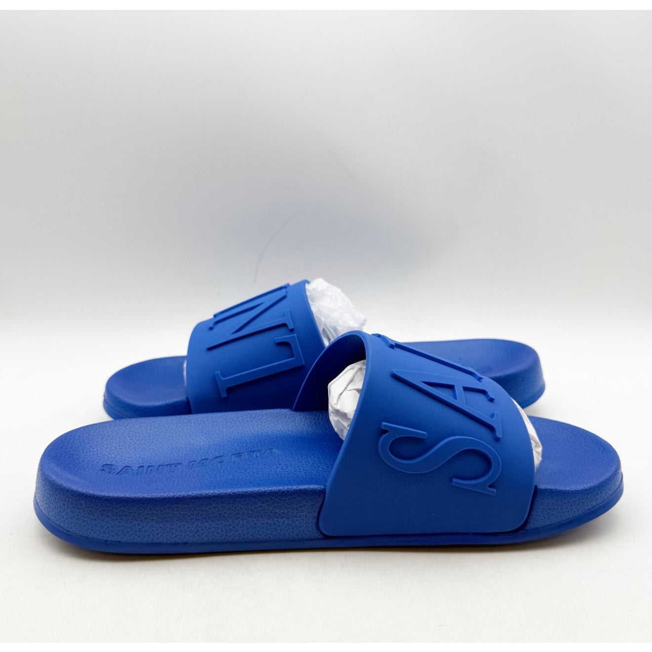 Saint Morta Men's Alameda Pool Slides Size 8 EU 41 Cobalt Blue Rubber NIB