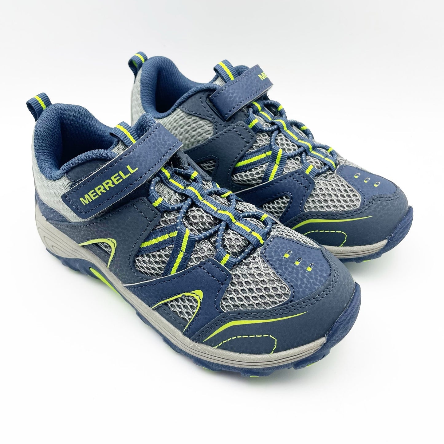 Merrell Kids Trail Chaser Jr. Sneakers US 13 M EU 31 Navy Green Athletic NIB