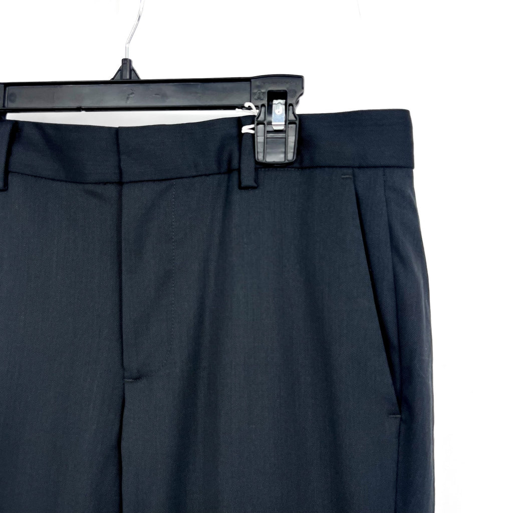 EVERLANE Men's The Italian Wool Trouser Pants 28x30 Dark Grey Flat Front NWT