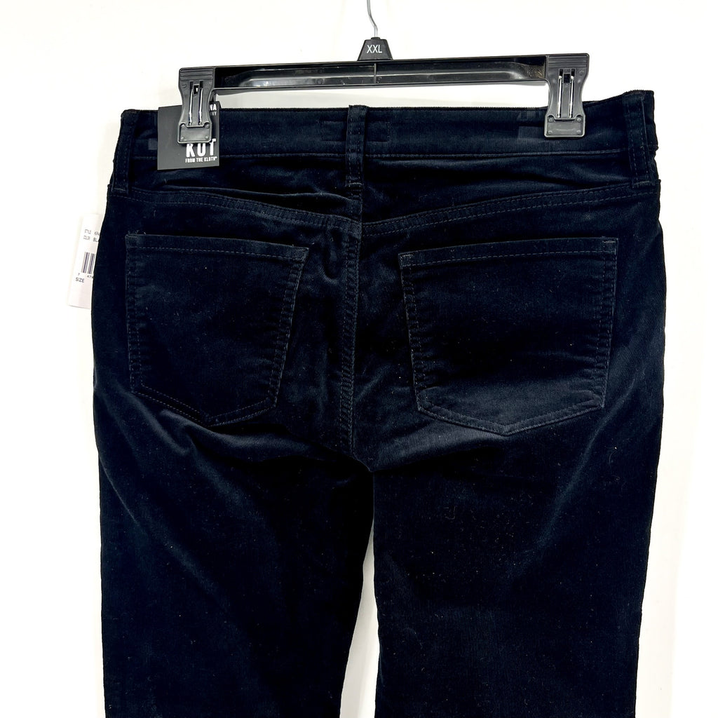 KUT FROM THE KLOTH Women's Diana Skinny Jeans Size 6 Black Corduroy NWT