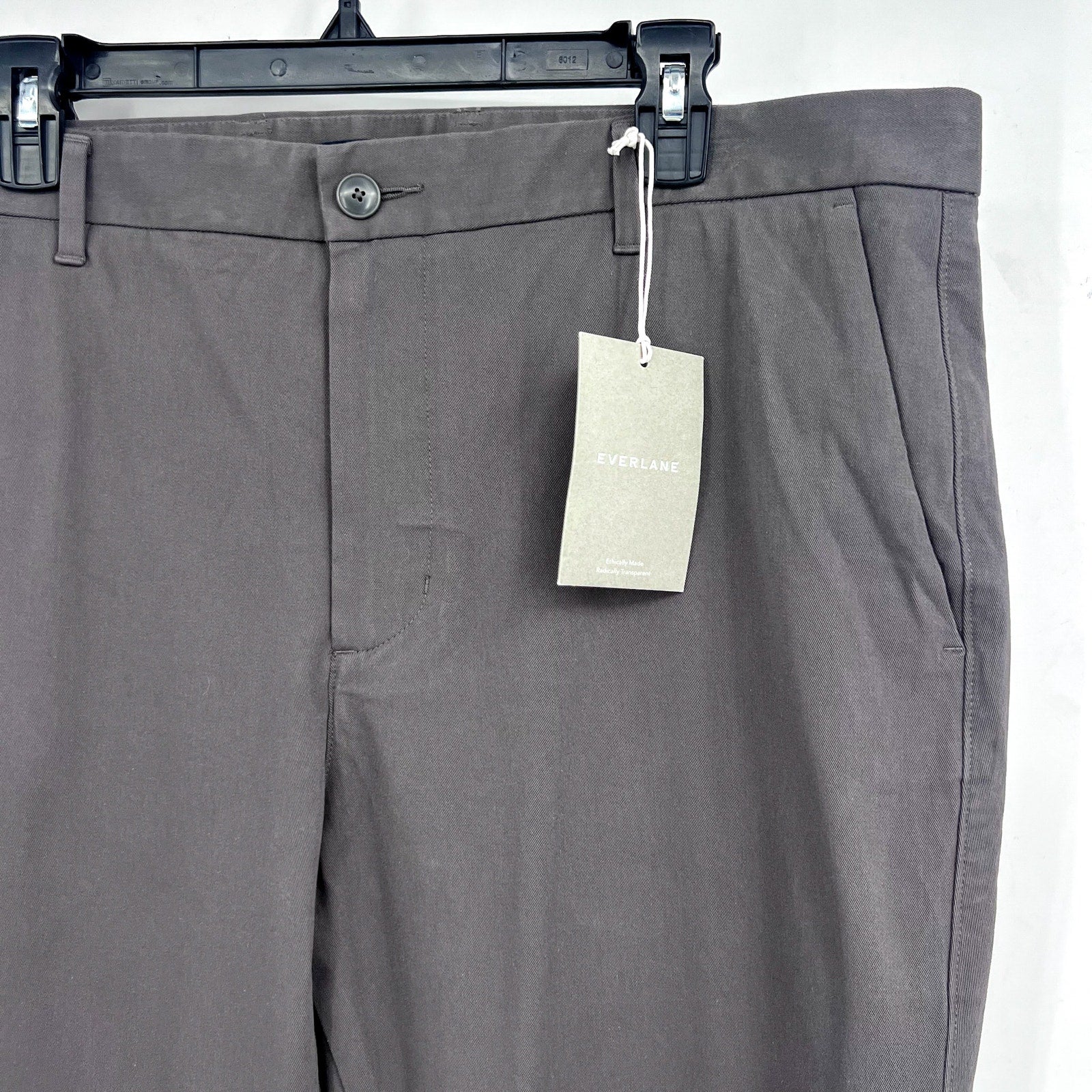 EVERLANE UNIFORM Men's The Performance Chino 38x28 Slate Grey Stretch Pants NWT