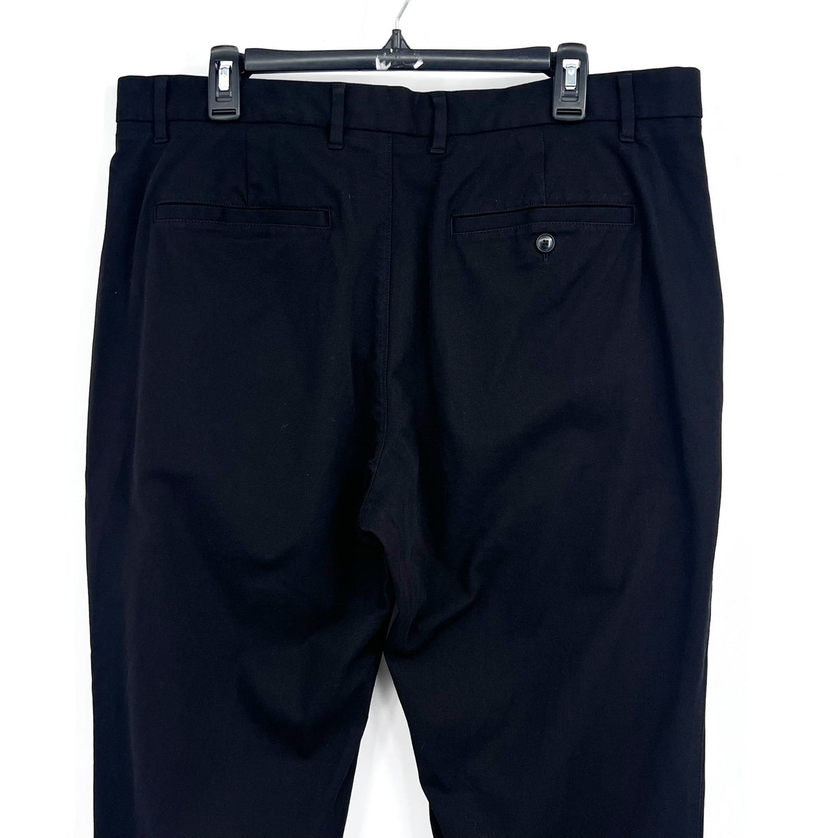 EVERLANE Uniform Mens Performance Chino Pants 35x34 Black Athletic Fit NWT