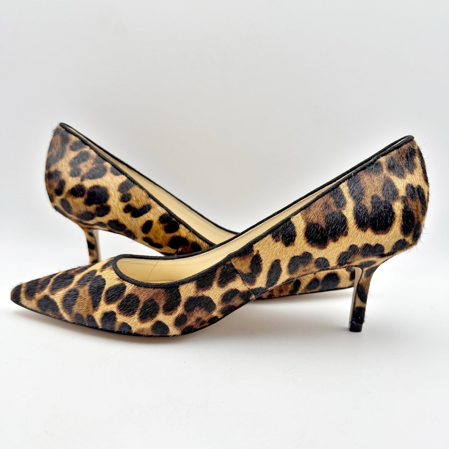 Nine West Womens Arlene Pumps US 9.5 M EU 40.5 Leopard Calf Hair NIB