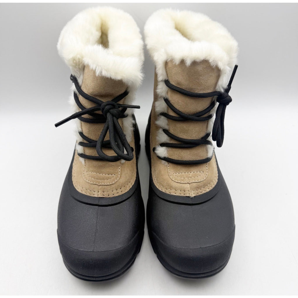 Sorel Womens Snow Angel Winter Boots Size 7 Tan Suede Waterproof Insulated NWOB