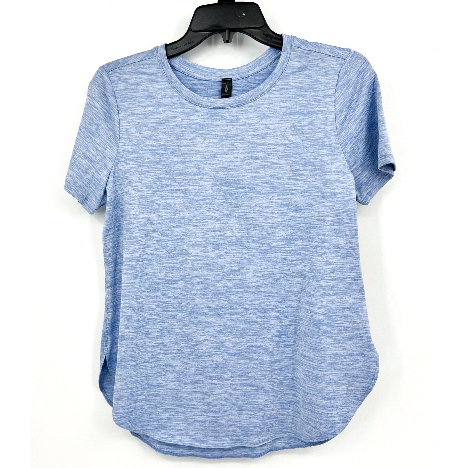 SKECHERS Women's GO DRI Swift Tunic Tee XS Light Blue Short Sleeve NWT